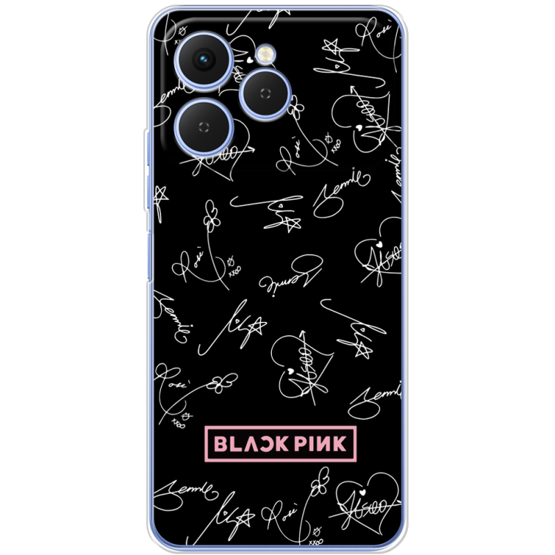 Чохол BoxFace Tecno Spark 40 Blackpink автограф
