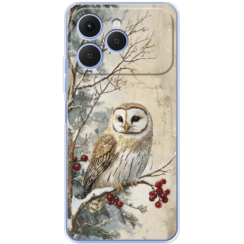 Чохол BoxFace Tecno Spark 40 Christmas Owl