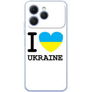 Чохол BoxFace Tecno Spark 40 I love Ukraine