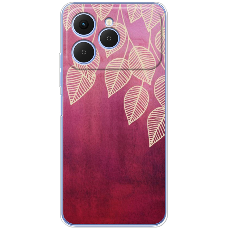 Чохол BoxFace Tecno Spark 40 Gold Leaves