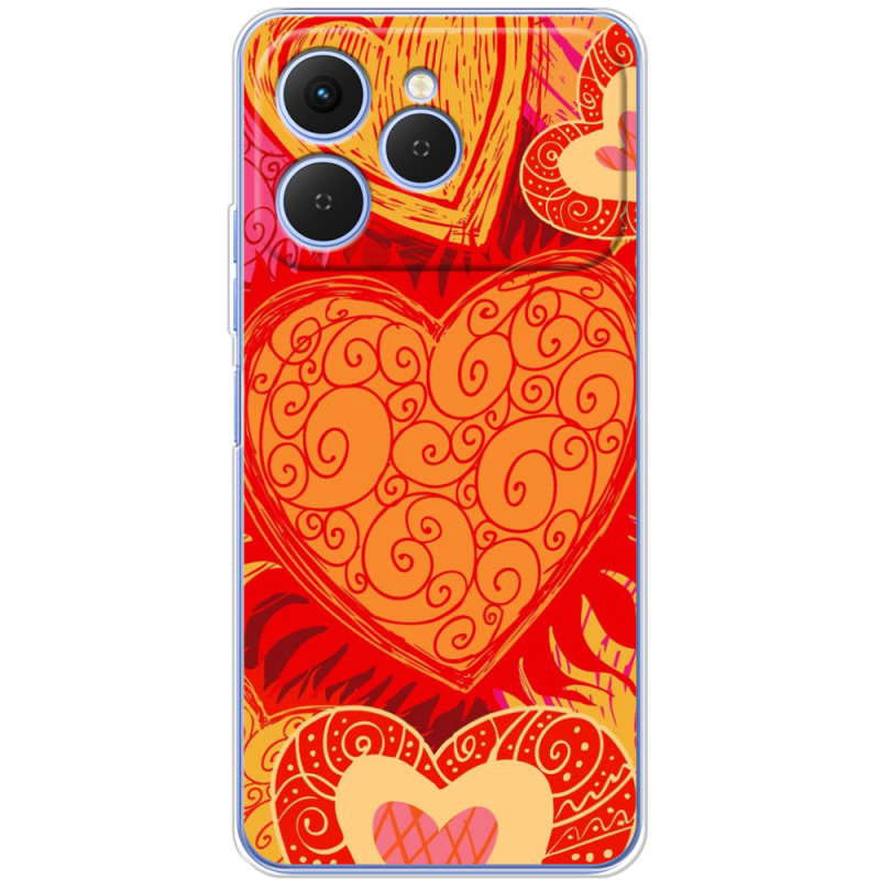 Чохол BoxFace Tecno Spark 40 Warm Hearts