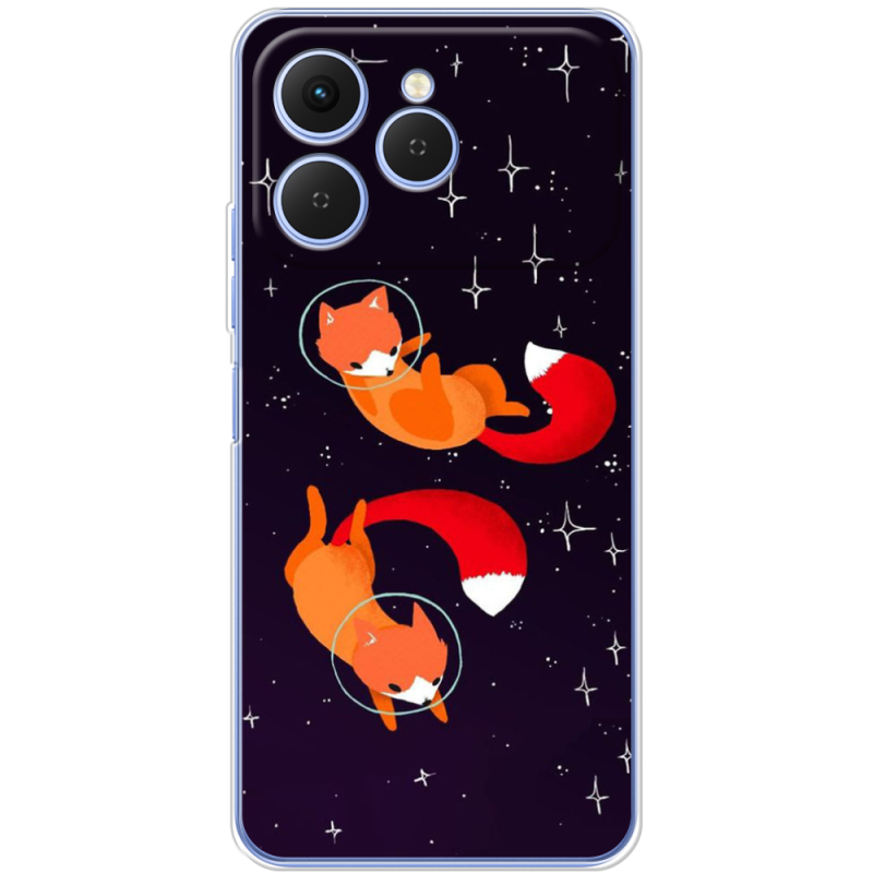 Чохол BoxFace Tecno Spark 40 Fox-Astronauts