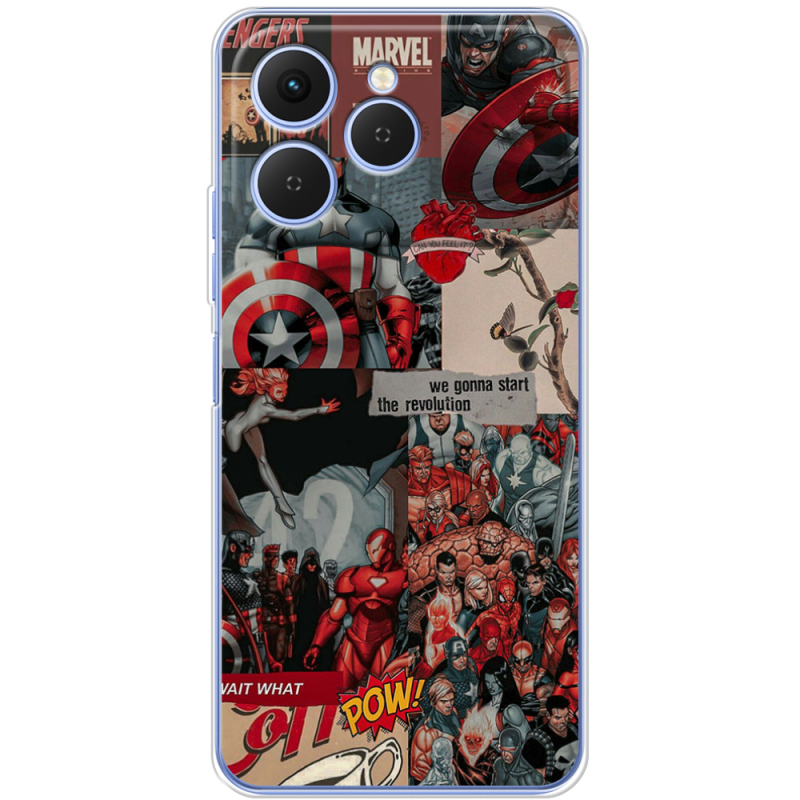 Чохол BoxFace Tecno Spark 40 Marvel Avengers