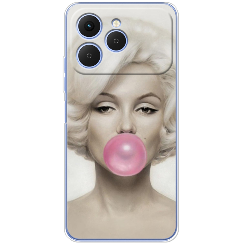 Чохол BoxFace Tecno Spark 40 Marilyn Monroe Bubble Gum