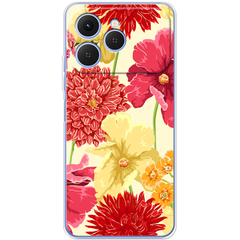 Чохол BoxFace Tecno Spark 40 Flower Bed