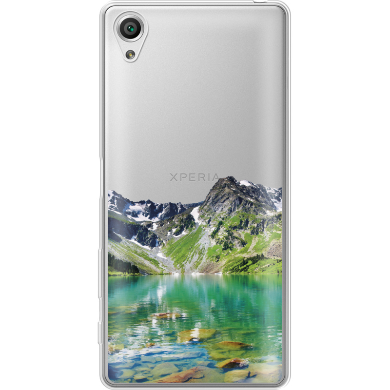 Прозрачный чехол Uprint Sony Xperia X F5122 Green Mountain