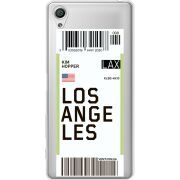 Прозрачный чехол Uprint Sony Xperia X F5122 Ticket Los Angeles