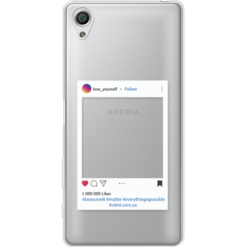 Прозрачный чехол Uprint Sony Xperia X F5122 Insta