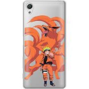 Прозрачный чехол Uprint Sony Xperia X F5122 Naruto and Kurama