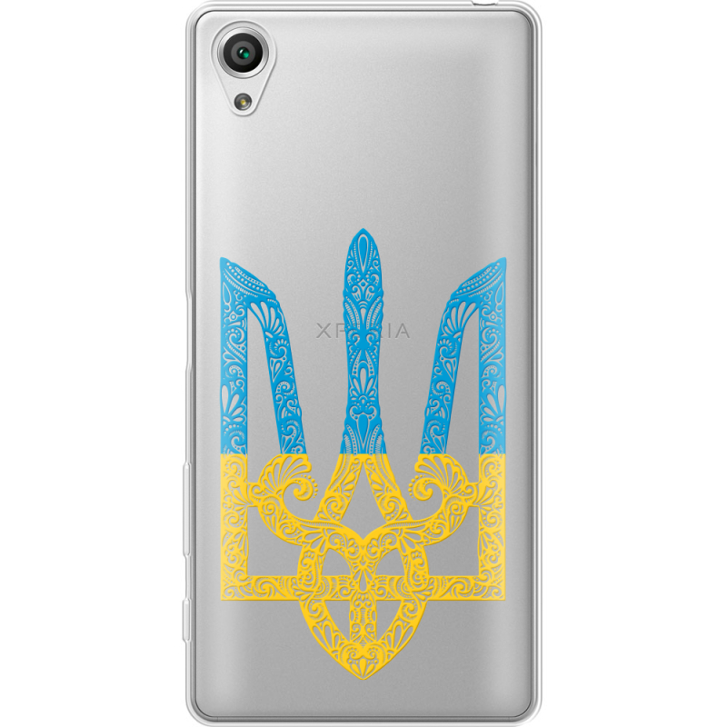 Прозрачный чехол Uprint Sony Xperia X F5122 Gold Trident