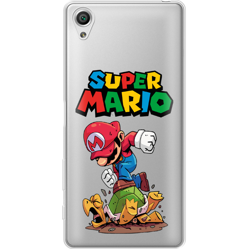 Прозрачный чехол Uprint Sony Xperia X F5122 Super Mario