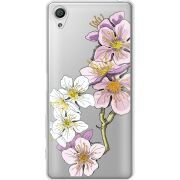 Прозрачный чехол Uprint Sony Xperia X F5122 Cherry Blossom