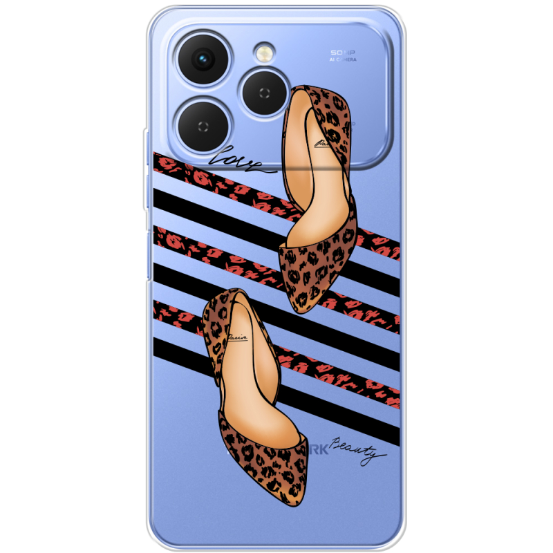 Прозорий чохол BoxFace Tecno Spark 40 Love Beauty