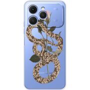 Прозорий чохол BoxFace Tecno Spark 40 Glamor Snake