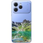 Прозорий чохол BoxFace Tecno Spark 40 Green Mountain