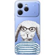 Прозорий чохол BoxFace Tecno Spark 40 MR. Rabbit