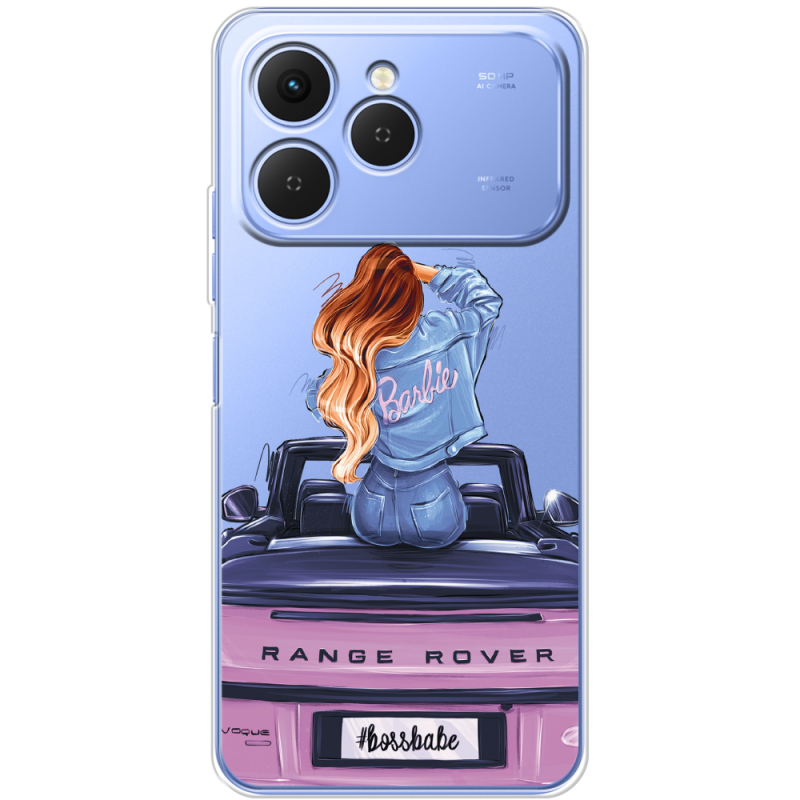 Прозорий чохол BoxFace Tecno Spark 40 Boss Babe