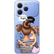 Прозорий чохол BoxFace Tecno Spark 40 Super Mama