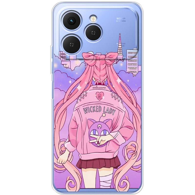 Прозорий чохол BoxFace Tecno Spark 40 Wiked Lady