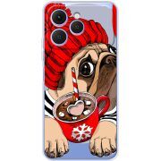 Прозорий чохол BoxFace Tecno Spark 40 Winter Puggy