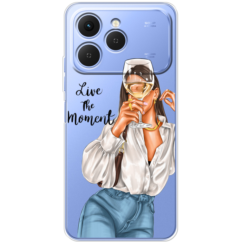 Прозорий чохол BoxFace Tecno Spark 40 Live The Moment