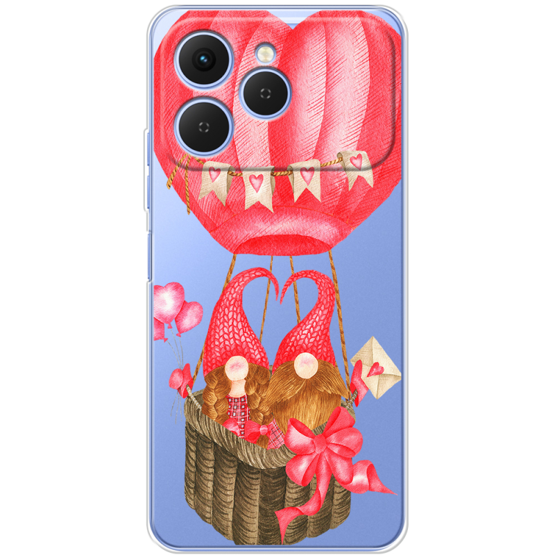 Прозорий чохол BoxFace Tecno Spark 40 Valentine Dwarfs