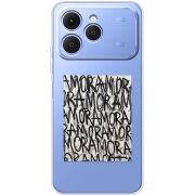 Прозорий чохол BoxFace Tecno Spark 40 Amor Amor