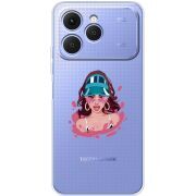 Прозорий чохол BoxFace Tecno Spark 40 Selena Gomez