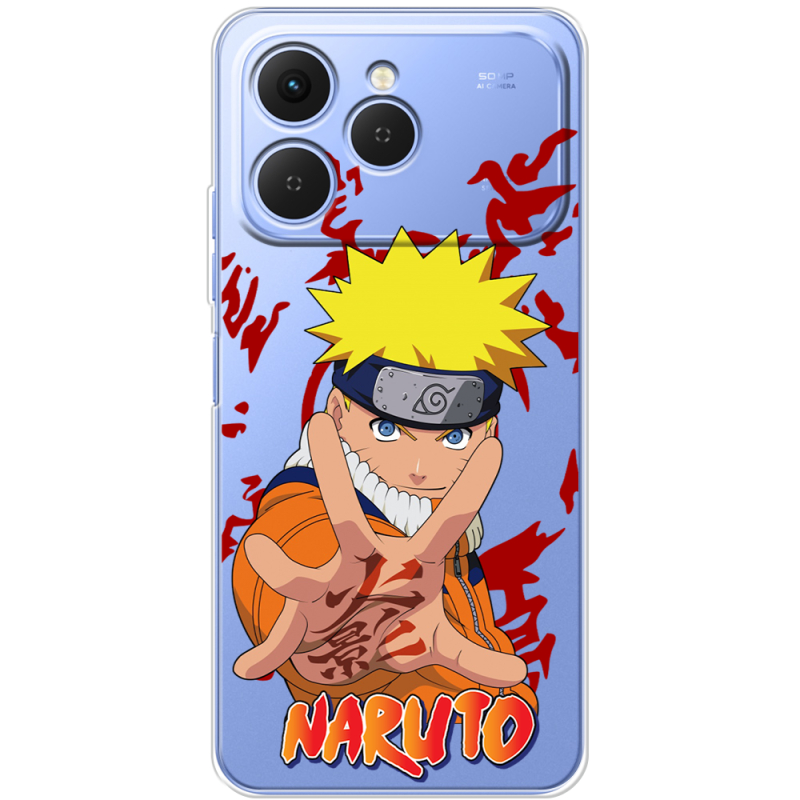 Прозорий чохол BoxFace Tecno Spark 40 Naruto