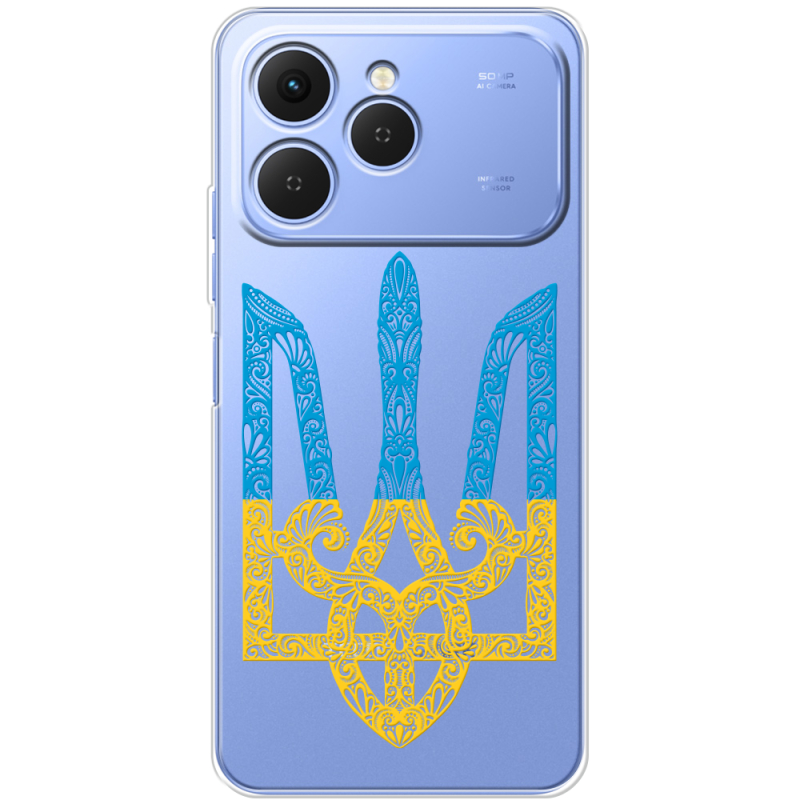 Прозорий чохол BoxFace Tecno Spark 40 Gold Trident