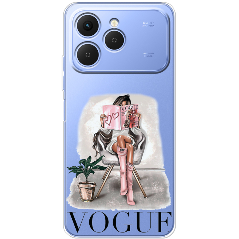 Прозорий чохол BoxFace Tecno Spark 40 VOGUE