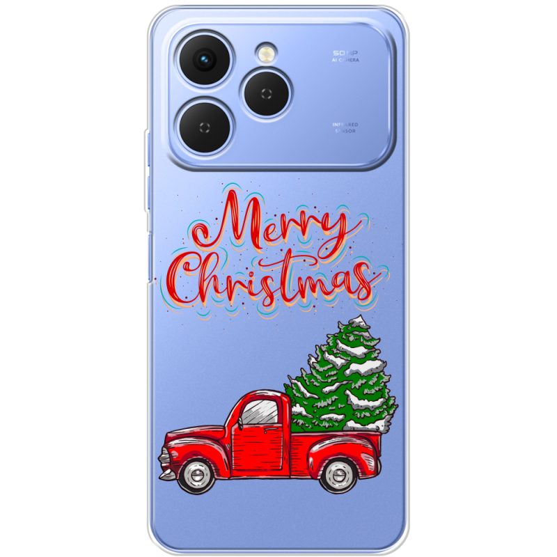 Прозорий чохол BoxFace Tecno Spark 40 Holiday Car