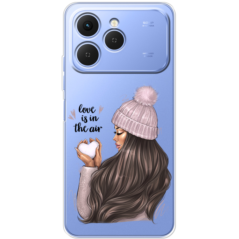 Прозорий чохол BoxFace Tecno Spark 40 love is in the air