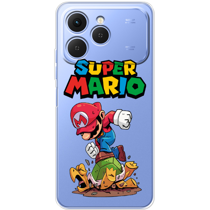 Прозорий чохол BoxFace Tecno Spark 40 Super Mario
