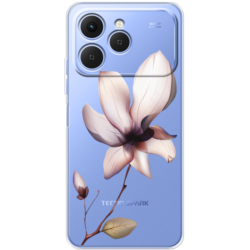 Прозорий чохол BoxFace Tecno Spark 40 Magnolia