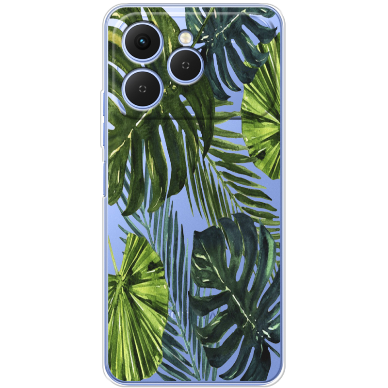 Прозорий чохол BoxFace Tecno Spark 40 Palm Tree