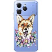 Прозорий чохол BoxFace Tecno Spark 40 Winking Fox