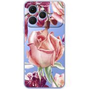 Прозорий чохол BoxFace Tecno Spark 40 Rose