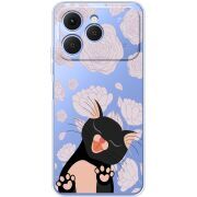 Прозорий чохол BoxFace Tecno Spark 40 Meow