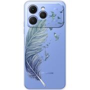 Прозорий чохол BoxFace Tecno Spark 40 Feather