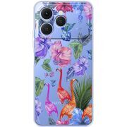 Прозорий чохол BoxFace Tecno Spark 40 Flamingo