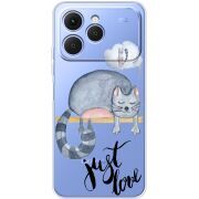 Прозорий чохол BoxFace Tecno Spark 40 Just Love