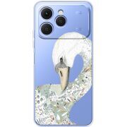 Прозорий чохол BoxFace Tecno Spark 40 Swan