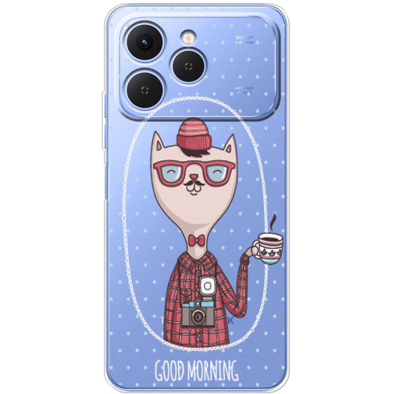Прозорий чохол BoxFace Tecno Spark 40 Good Morning