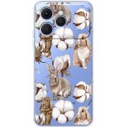 Прозорий чохол BoxFace Tecno Spark 40 Cotton and Rabbits