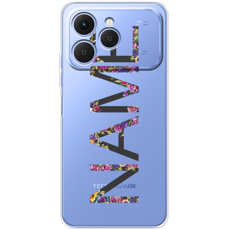 Прозорий чохол BoxFace Tecno Spark 40 Именной