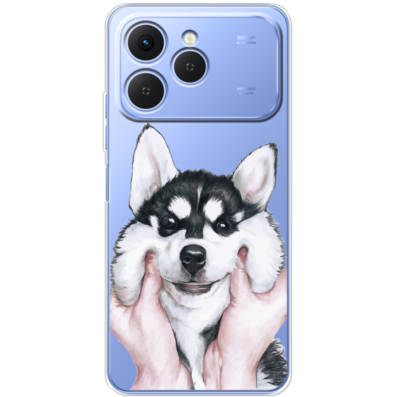 Прозорий чохол BoxFace Tecno Spark 40 Husky