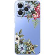 Прозорий чохол BoxFace Tecno Spark 40 Floral