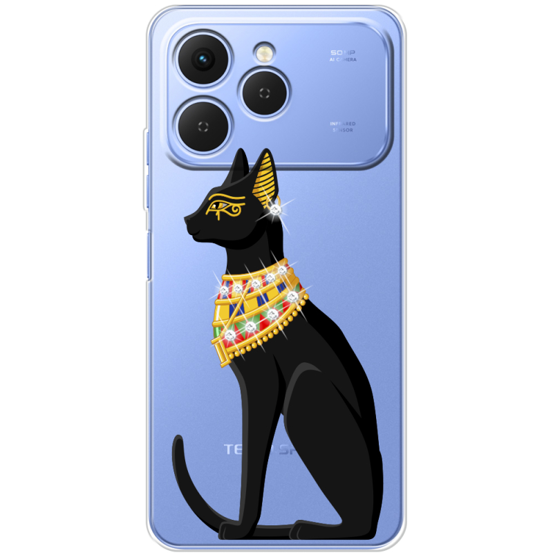 Чохол зі стразами Tecno Spark 40 Egipet Cat