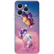 Чохол зі стразами Tecno Spark 40 Butterflies